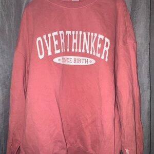 3x1 Rose Pink Crewneck Sweatshirt with 'SEE THE WAY I SEE' Neck Label